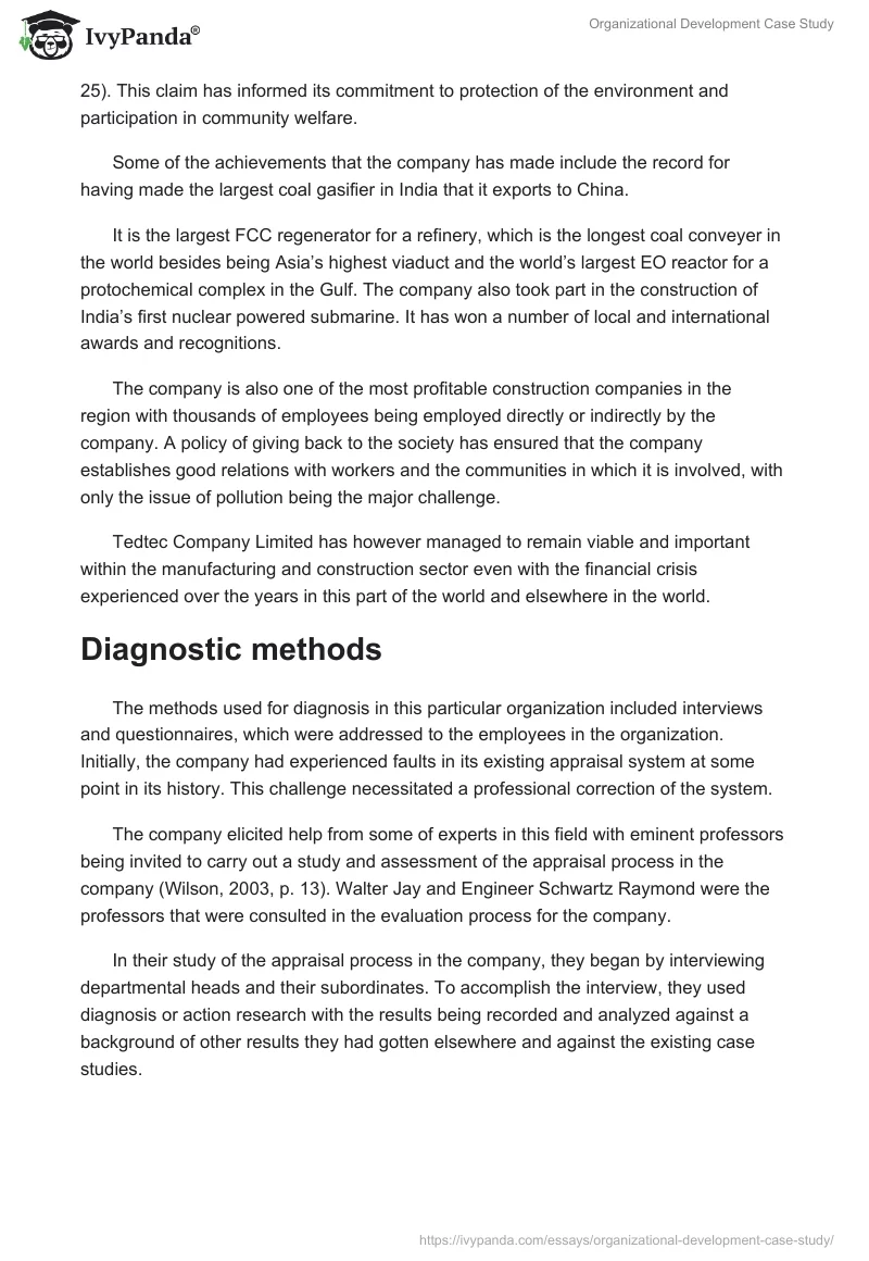 Organizational Development Case Study. Page 2
