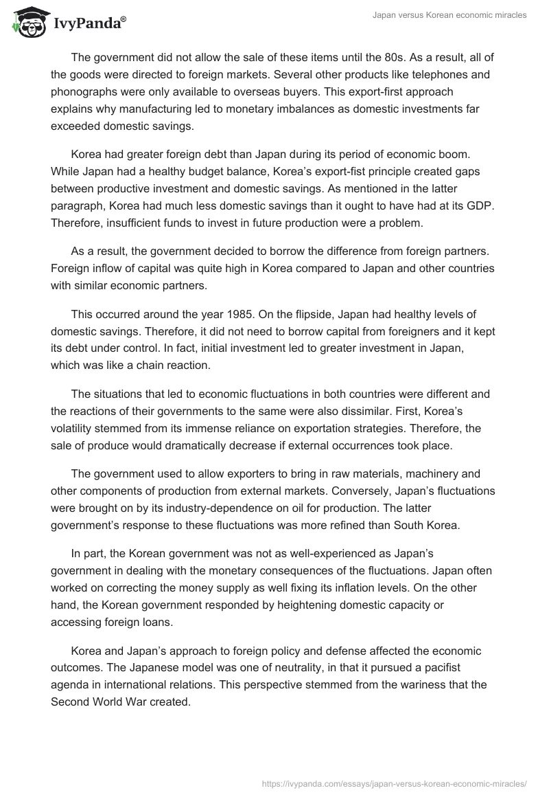 Japan versus Korean economic miracles. Page 3