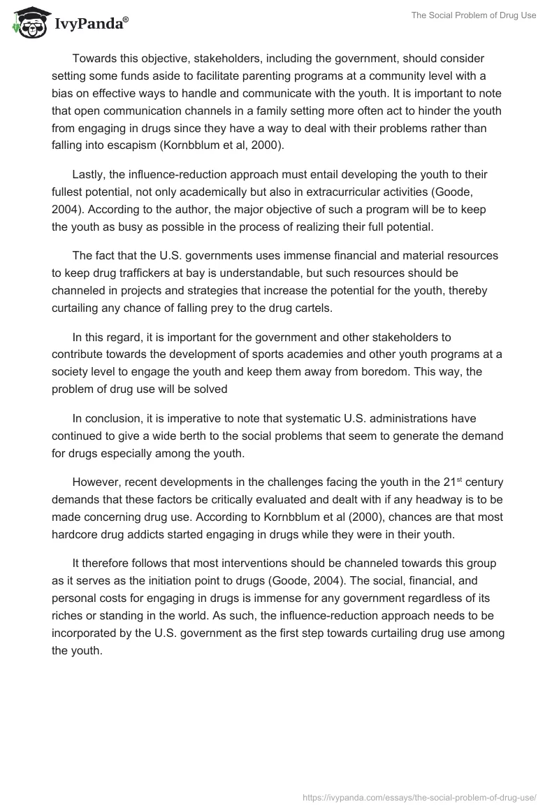 The Social Problem of Drug Use. Page 3