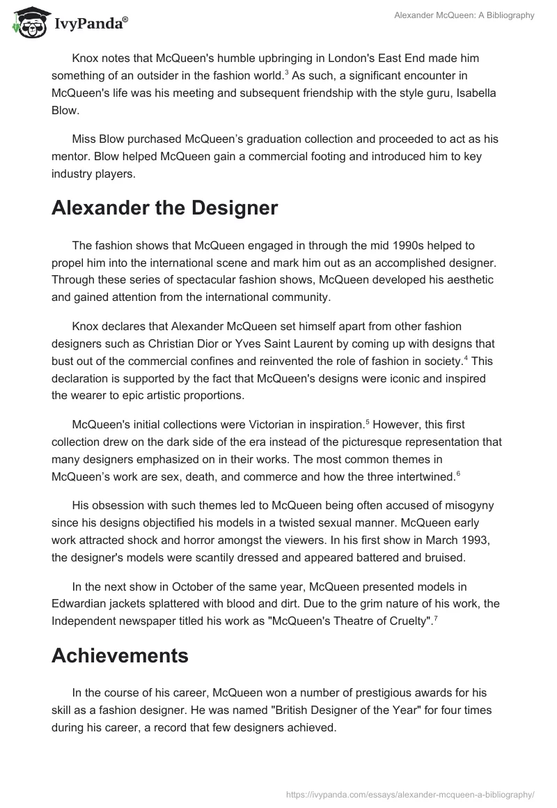 Alexander McQueen: A Bibliography. Page 2