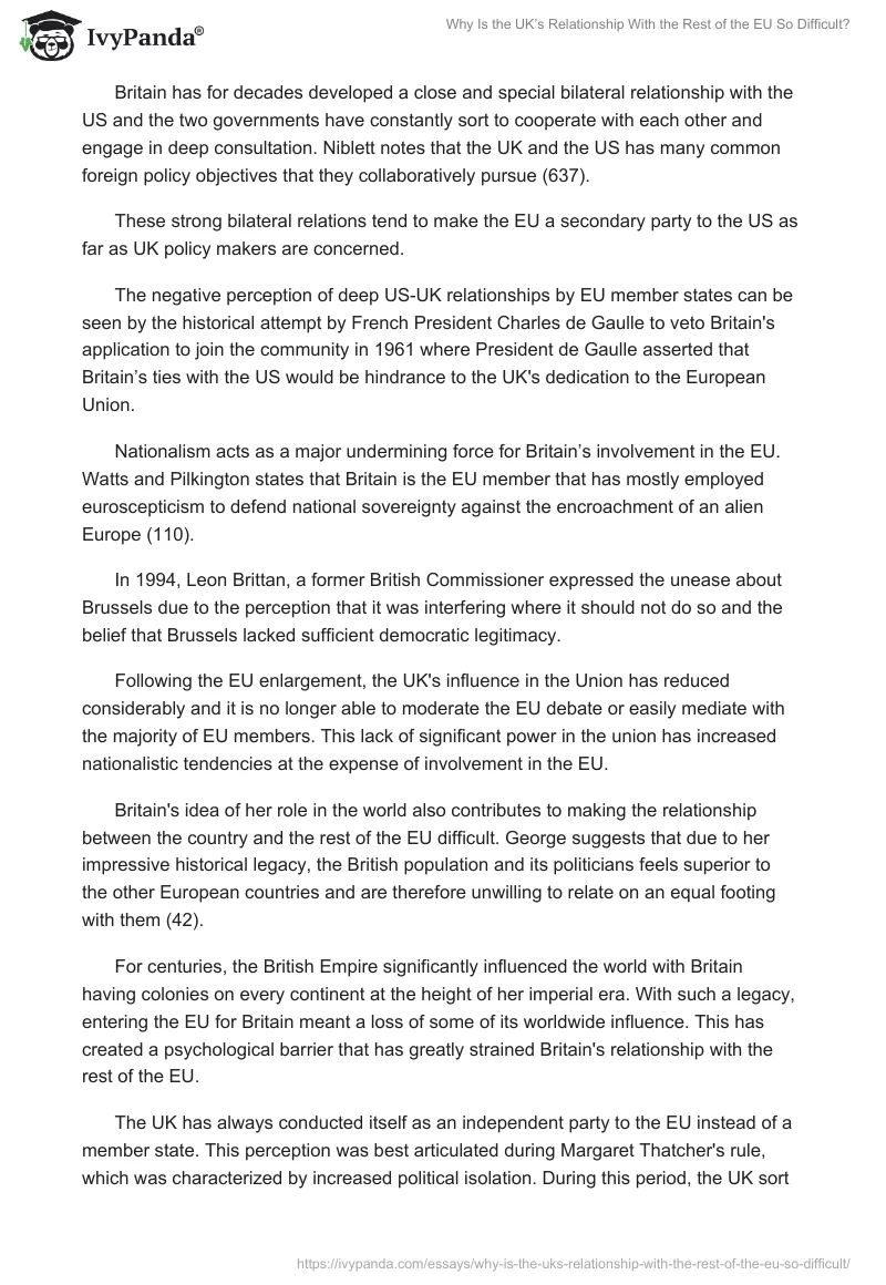 Why Is the UK’s Relationship With the Rest of the EU So Difficult?. Page 4