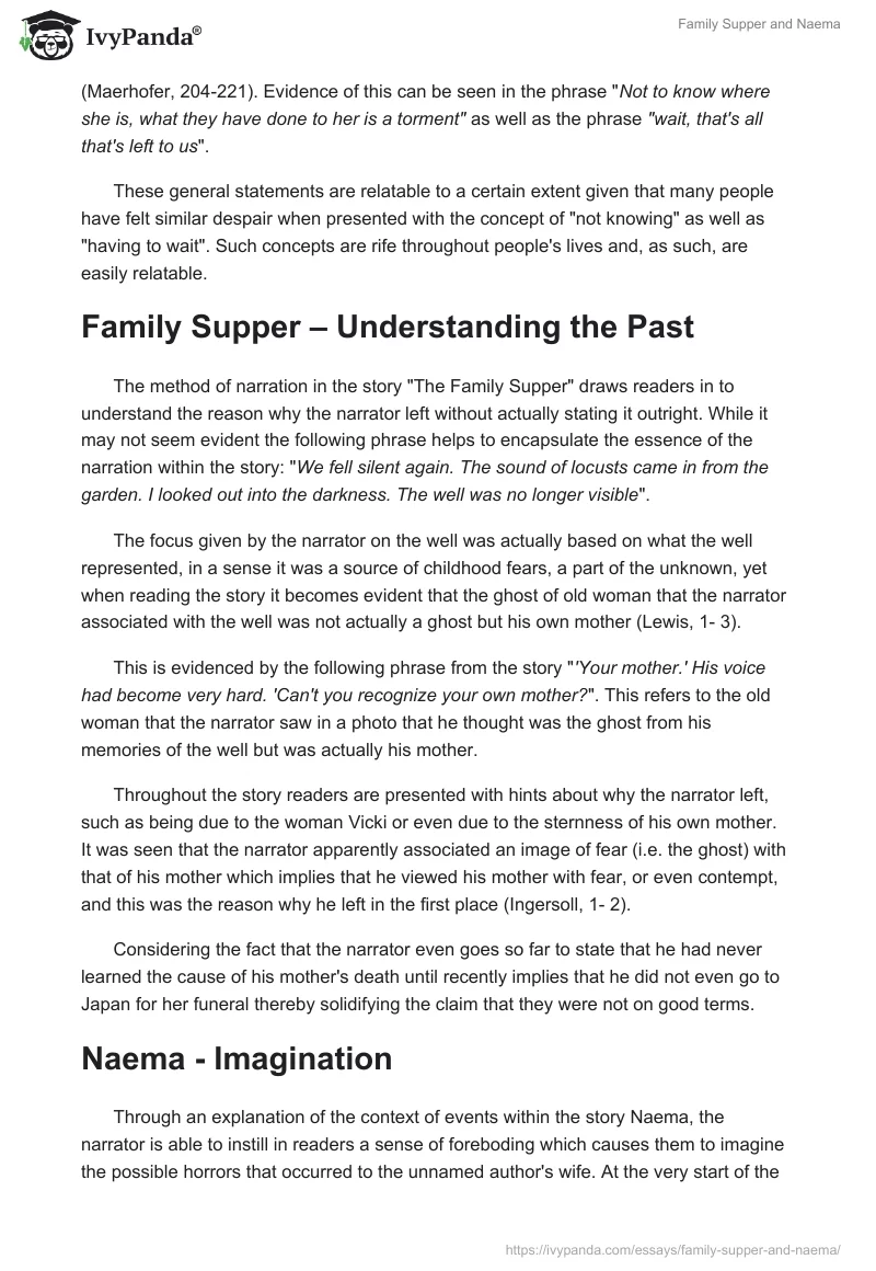 Family Supper and Naema. Page 2