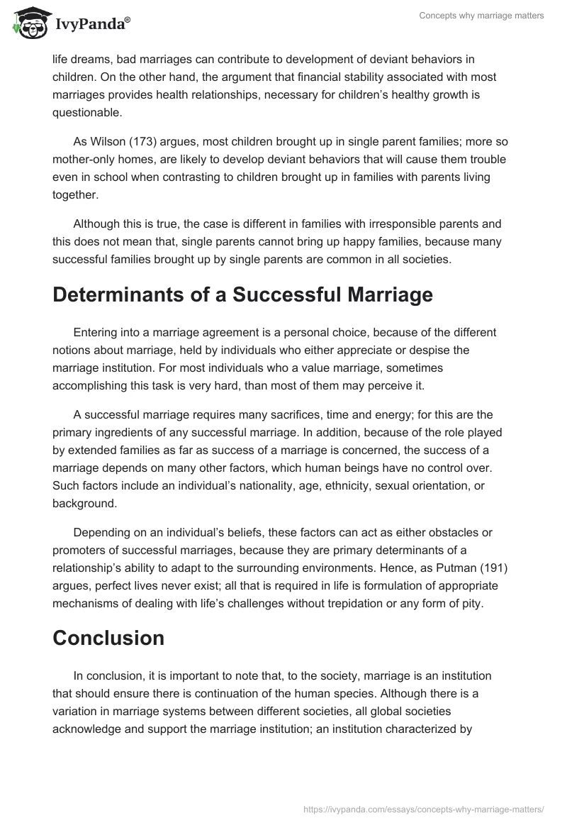 Concepts why marriage matters. Page 3