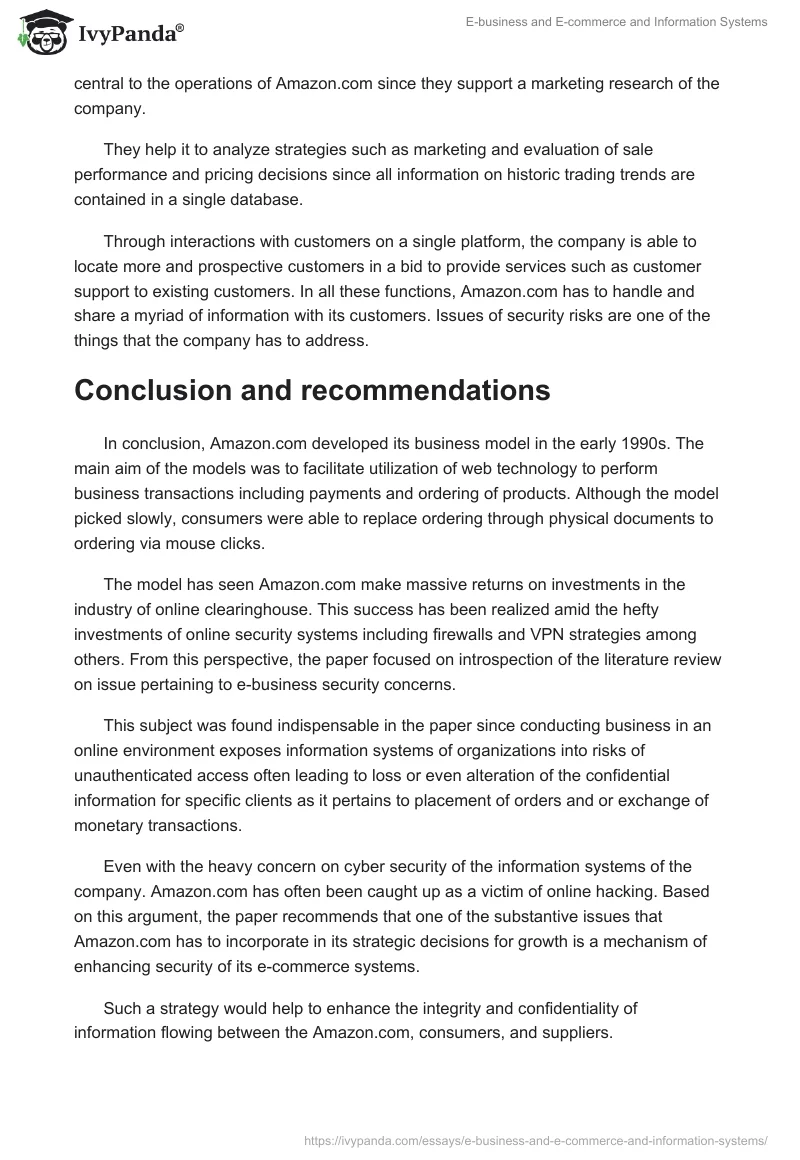 E-Business and E-Commerce and Information Systems. Page 5
