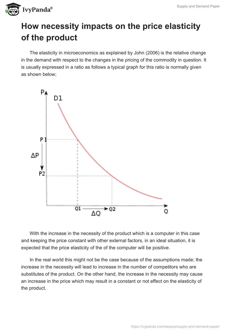 Supply and Demand Paper. Page 3