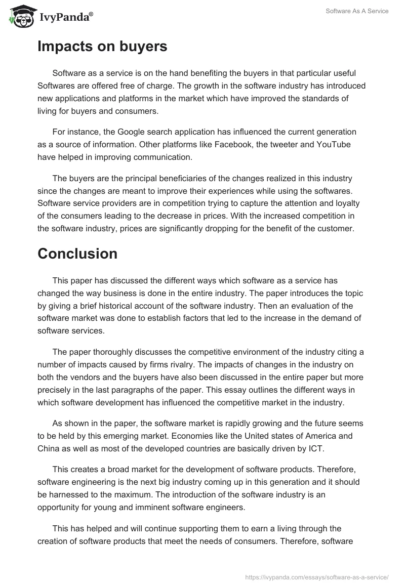 Software As A Service. Page 5
