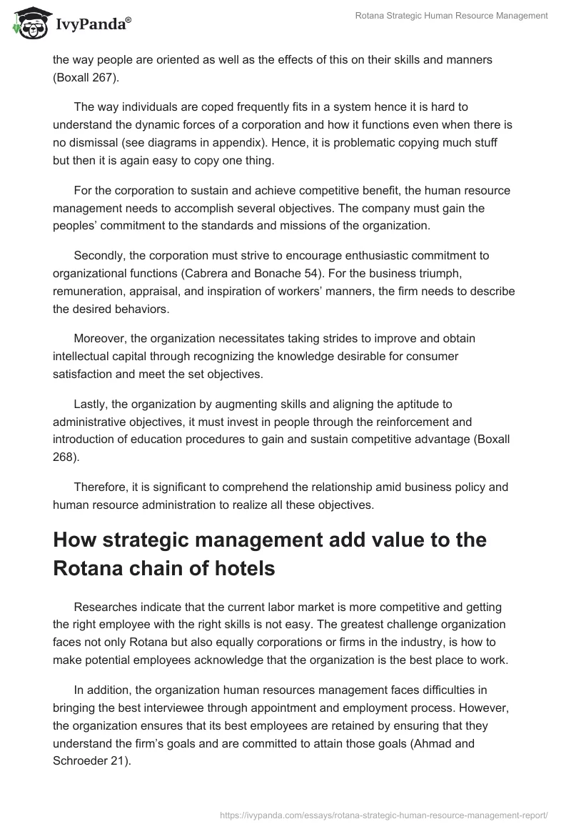 Rotana Strategic Human Resource Management. Page 4