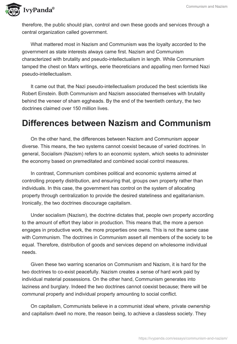 Communism and Nazism. Page 2