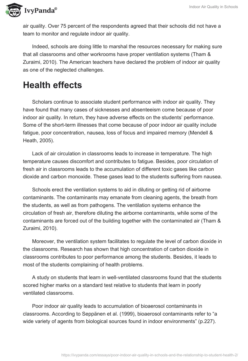 Indoor Air Quality in Schools. Page 3