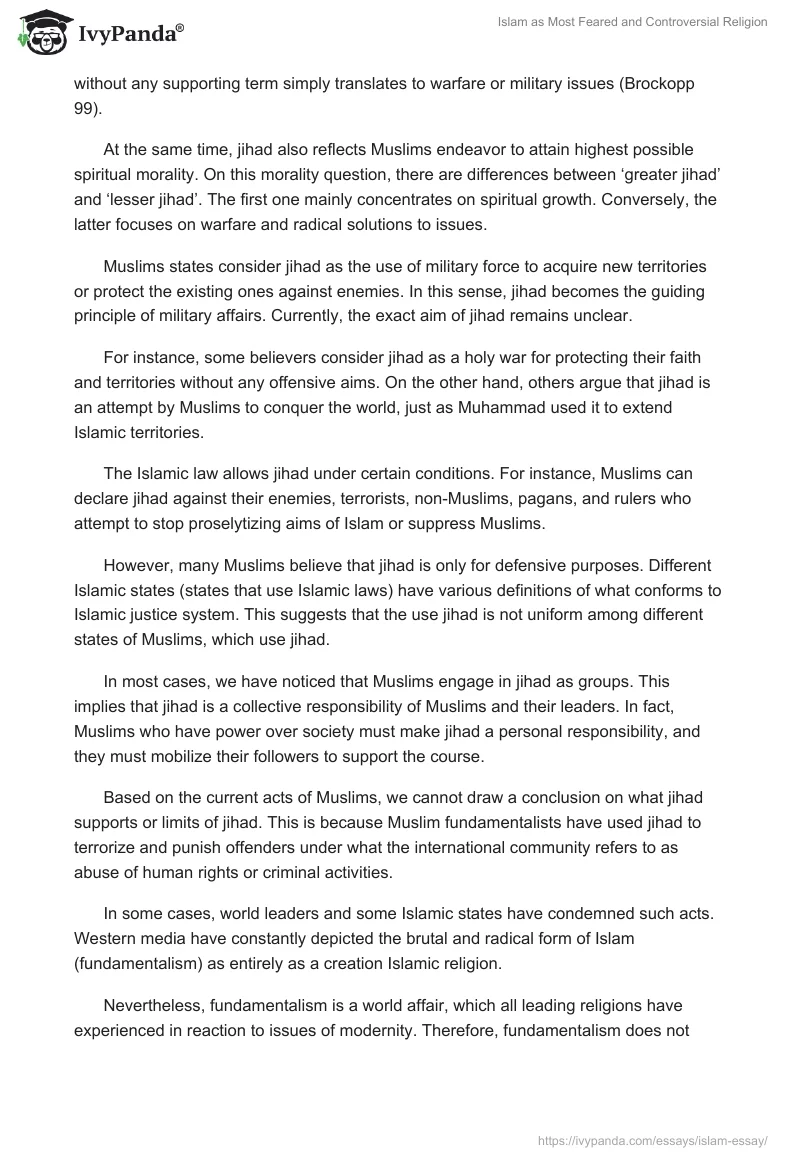 Islam as Most Feared and Controversial Religion. Page 4