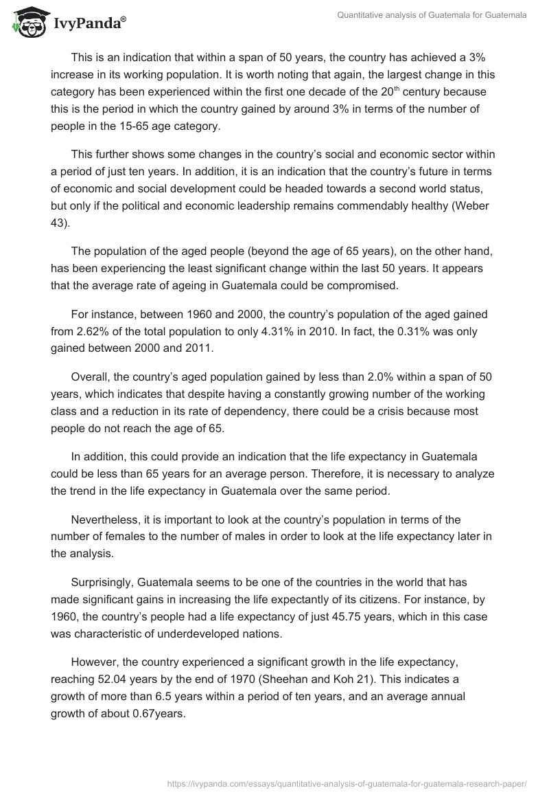 Quantitative analysis of Guatemala for Guatemala. Page 5