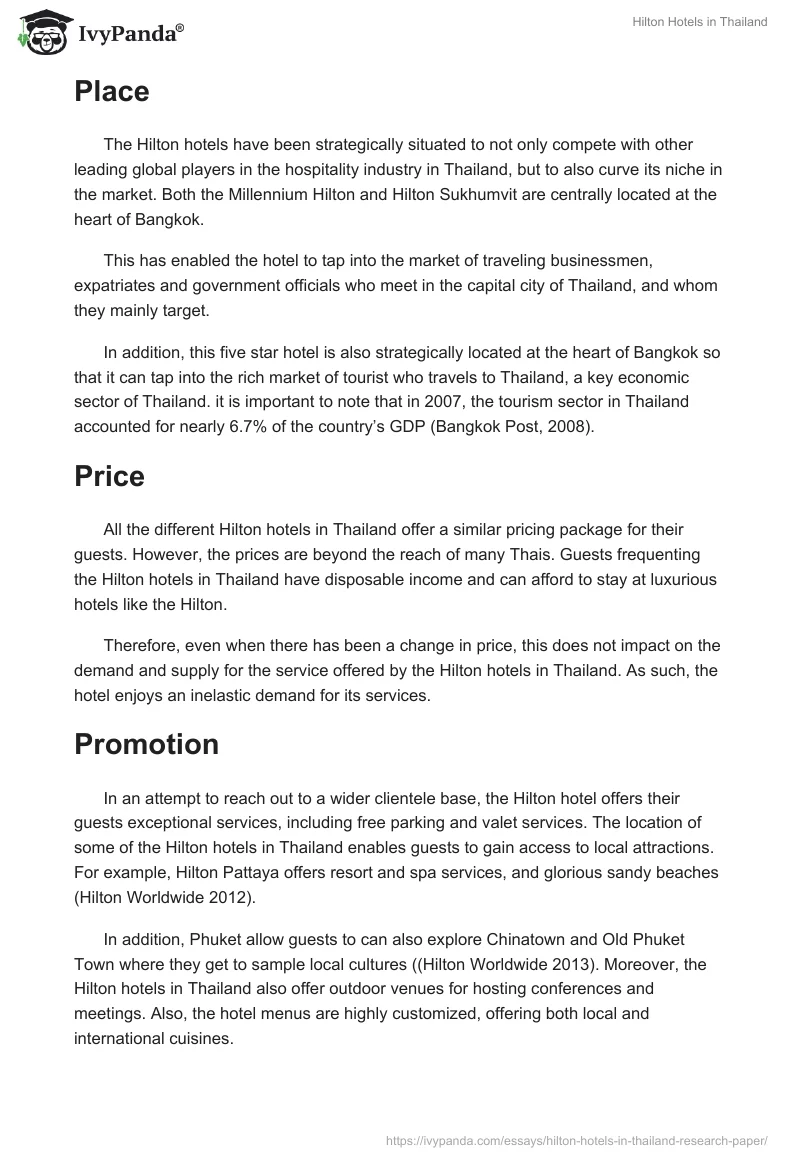 Hilton Hotels in Thailand. Page 2