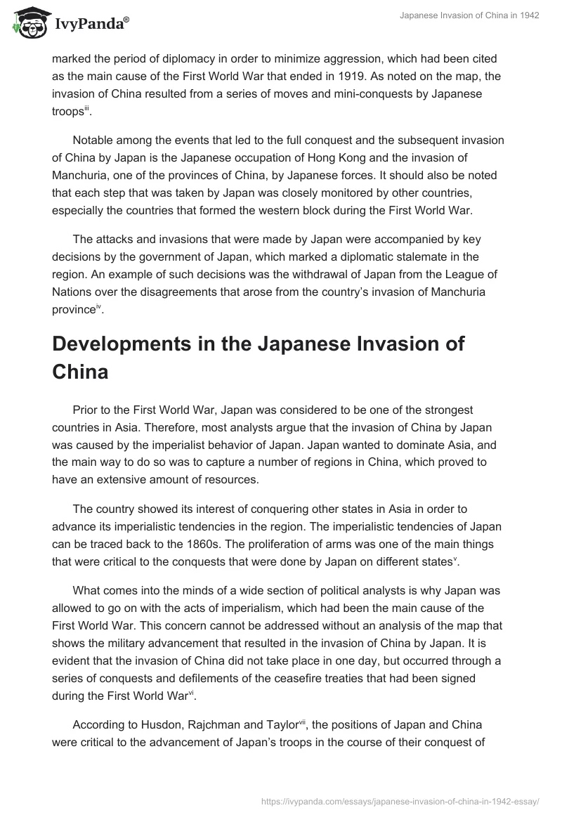 Japanese Invasion of China in 1942. Page 2