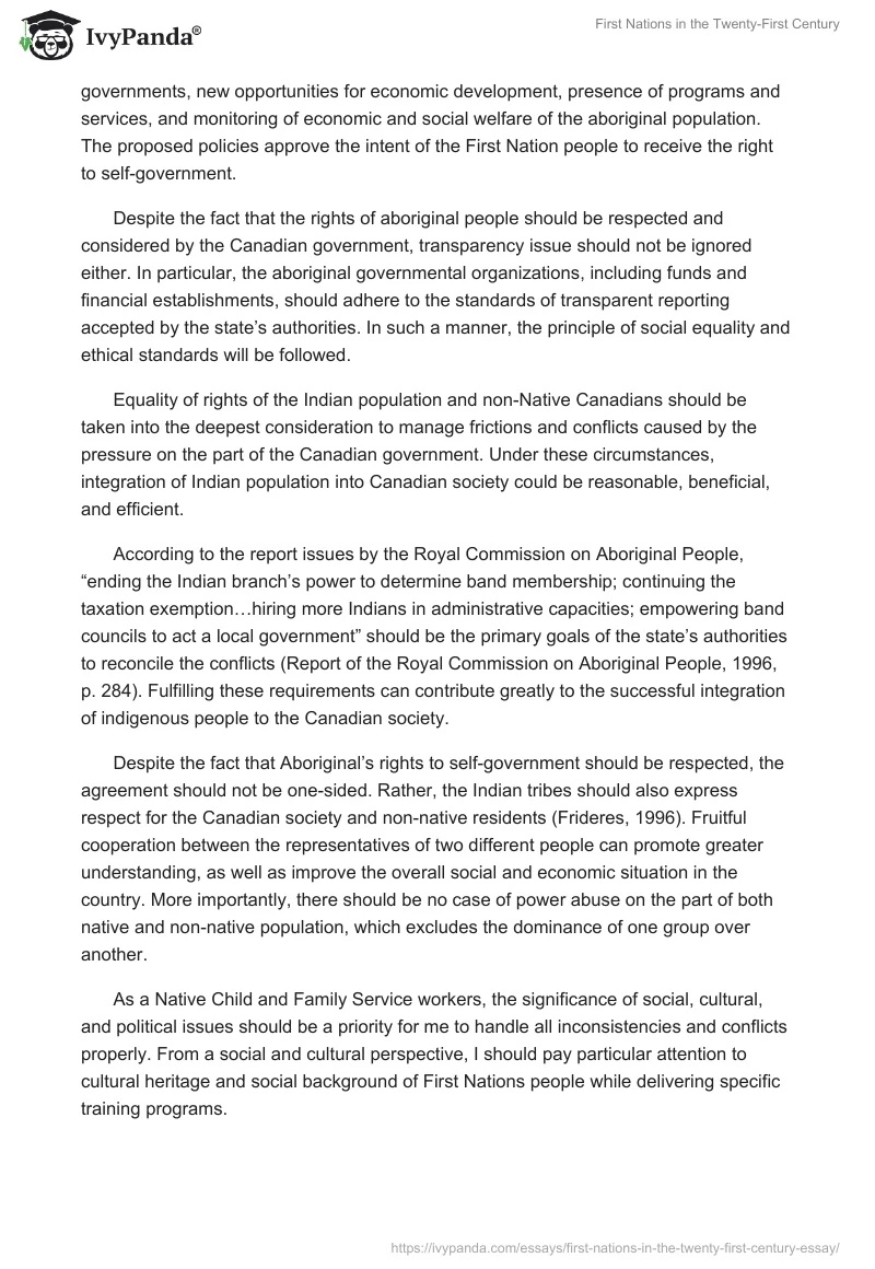 First Nations in the Twenty-First Century. Page 3