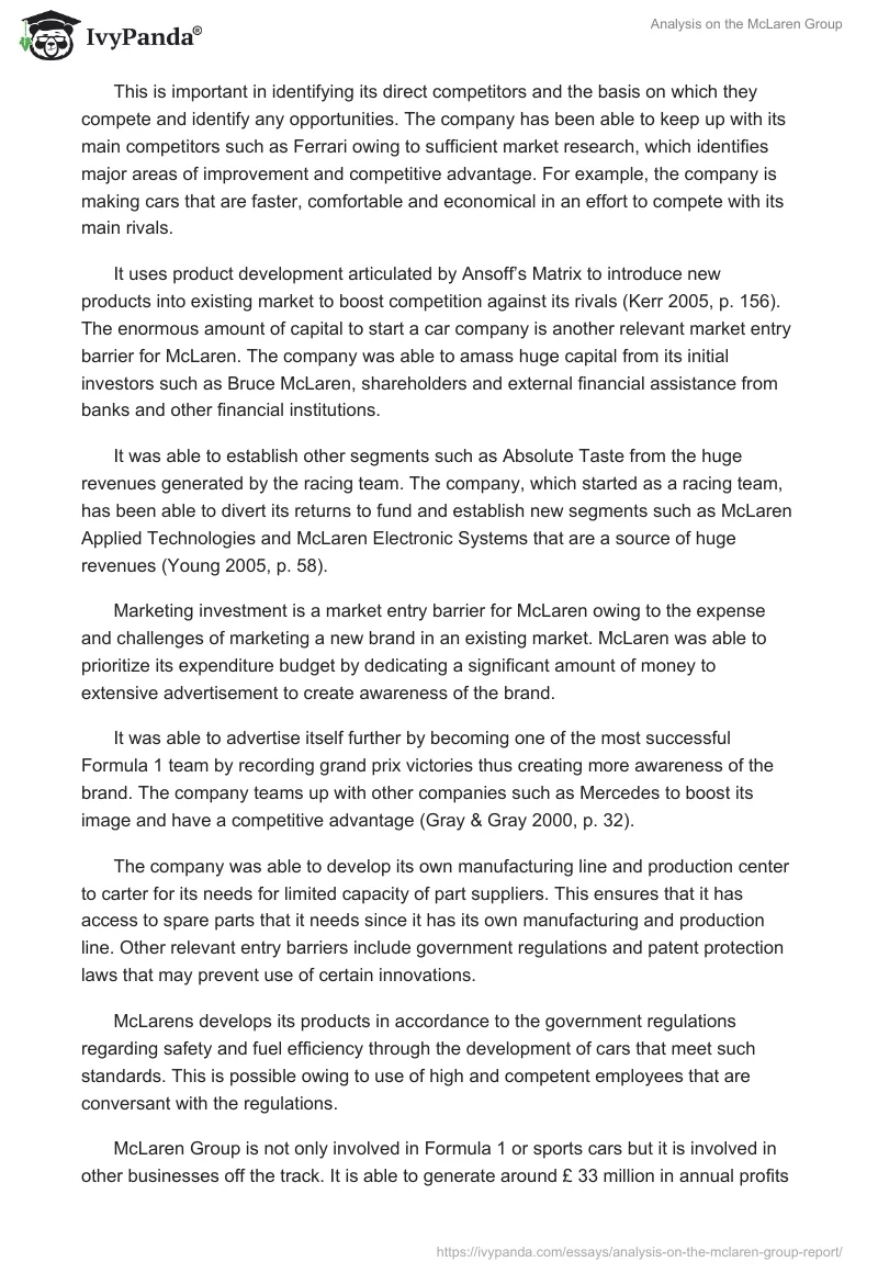 Analysis on the McLaren Group. Page 2