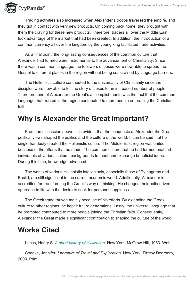Political and Cultural Impact of Alexander the Great’s Conquests. Page 4