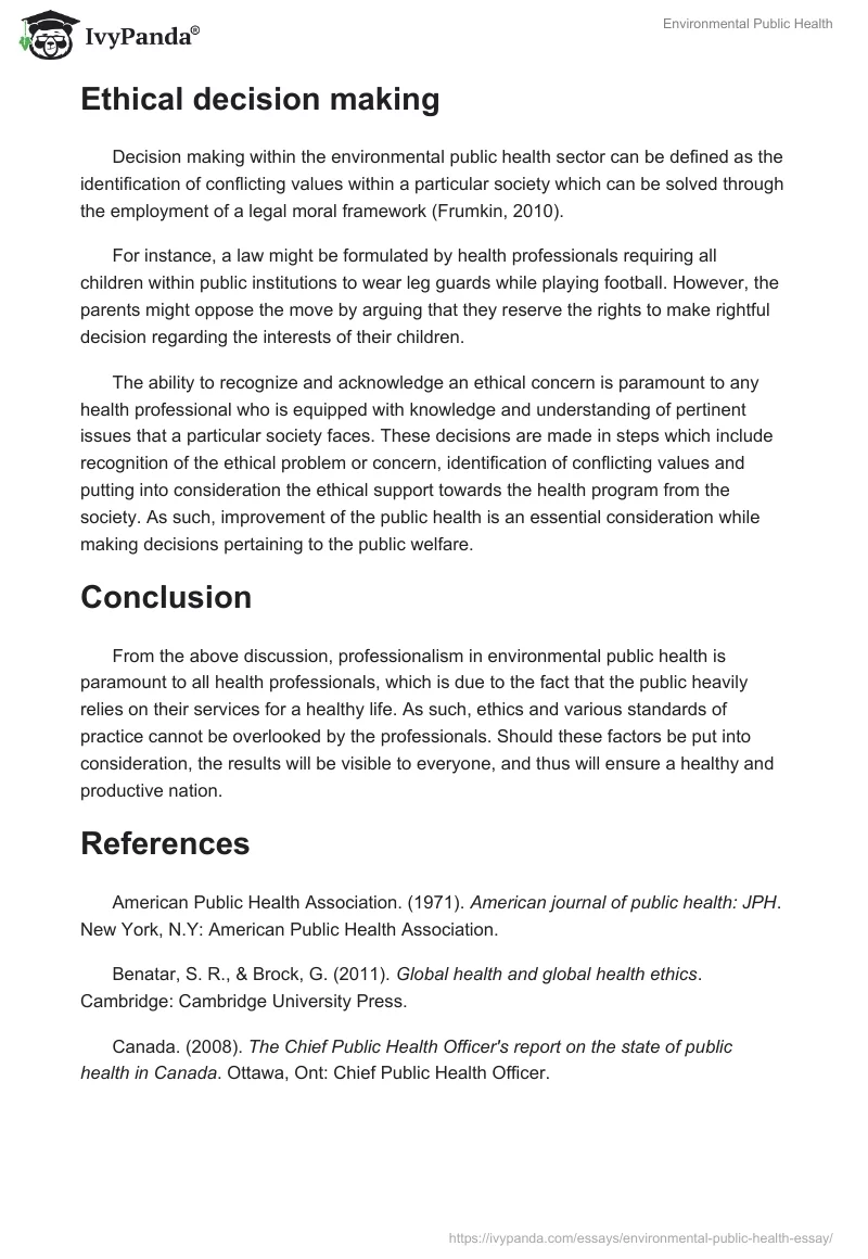 Environmental Public Health. Page 4