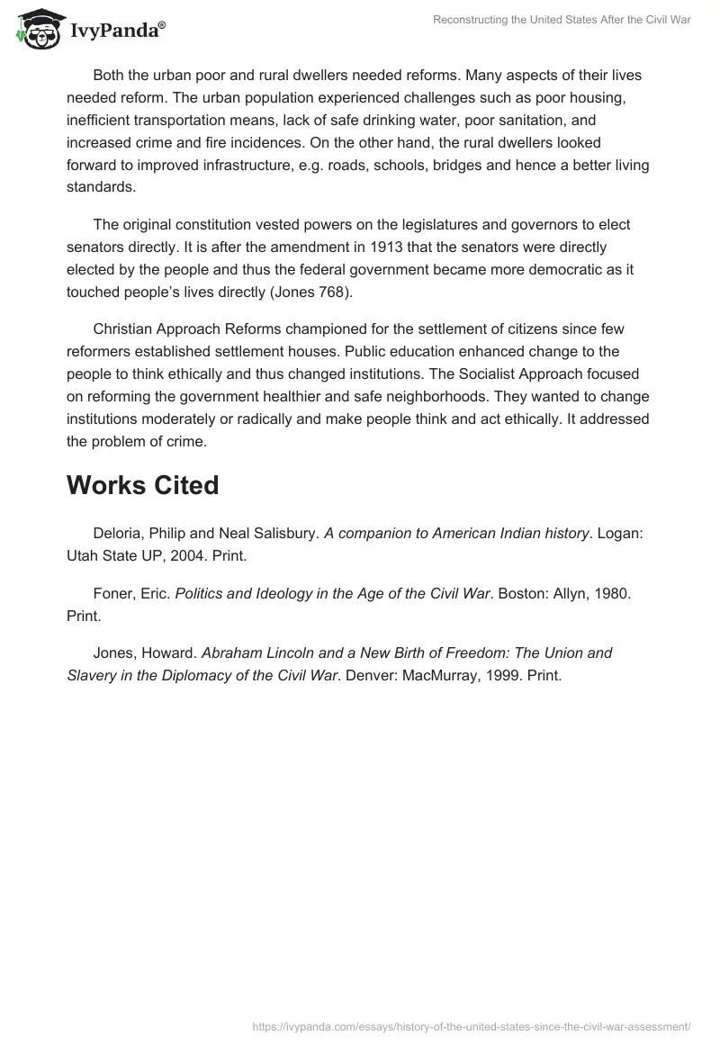 Reconstructing the United States After the Civil War. Page 5