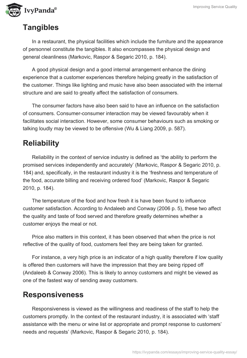 Improving Service Quality. Page 3
