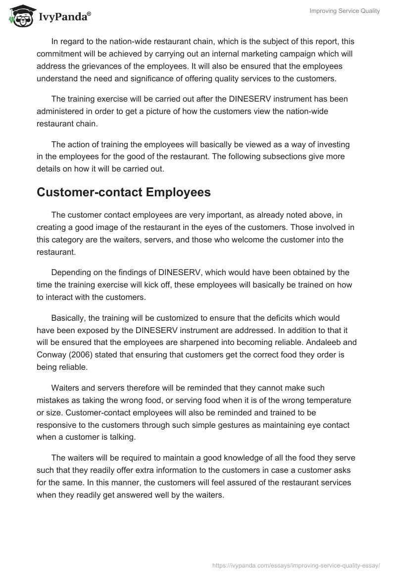 Improving Service Quality. Page 5