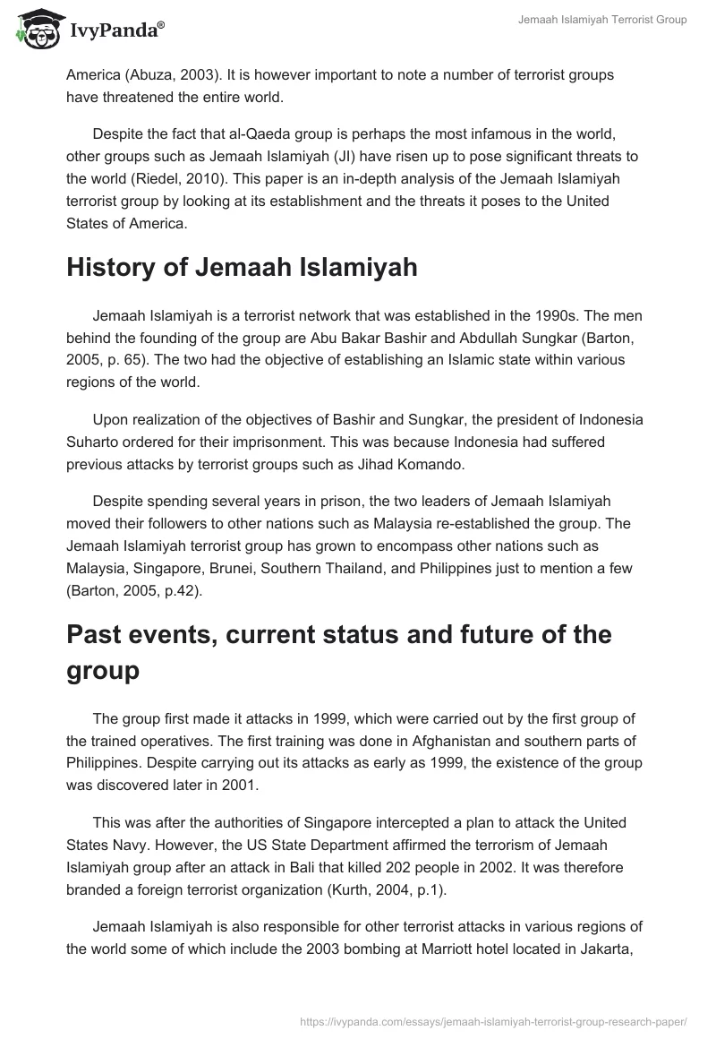 Jemaah Islamiyah Terrorist Group. Page 2