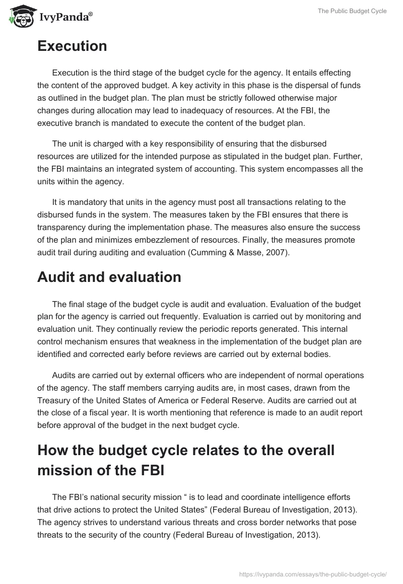 The Public Budget Cycle. Page 3