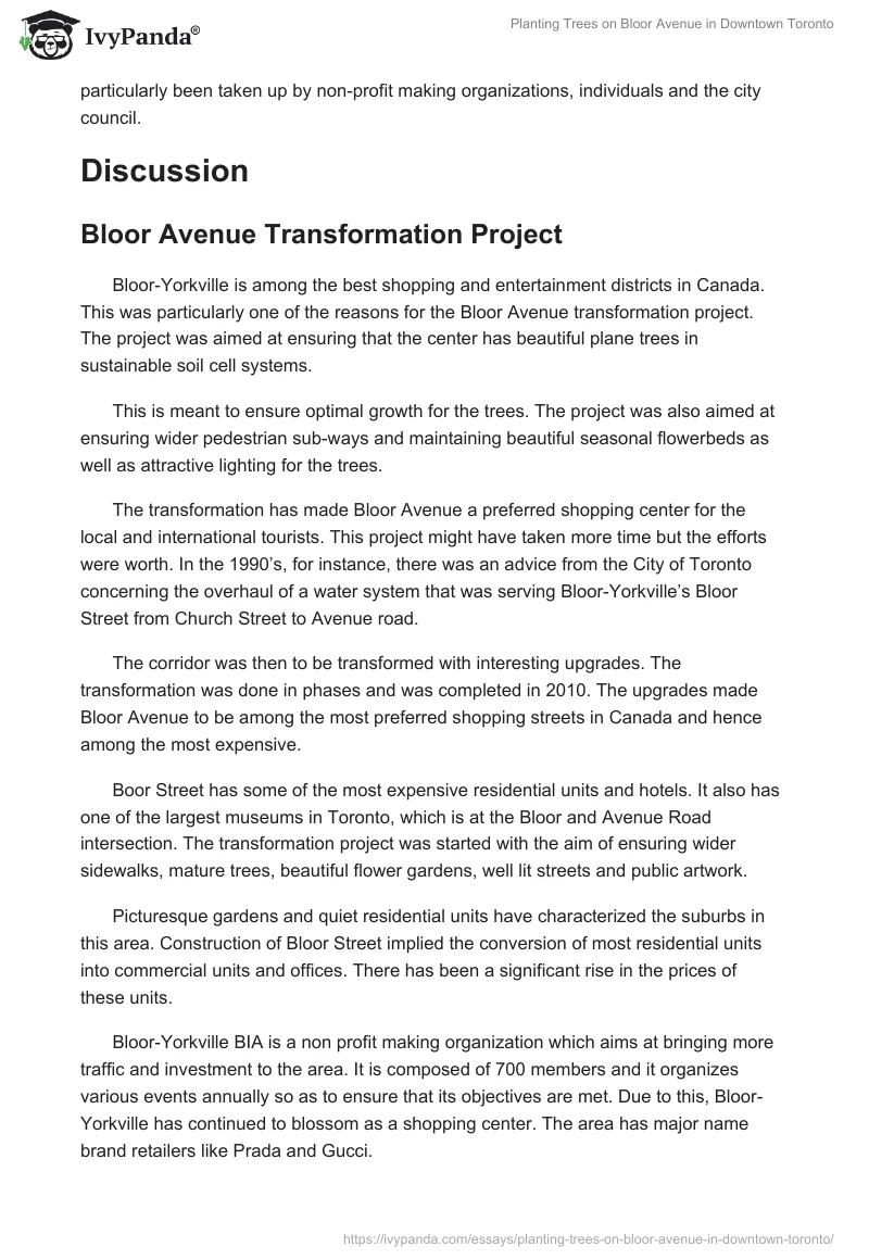 Planting Trees on Bloor Avenue in Downtown Toronto. Page 2