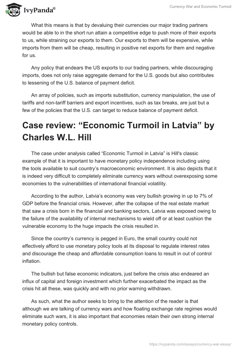 Currency War and Economic Turmoil. Page 3