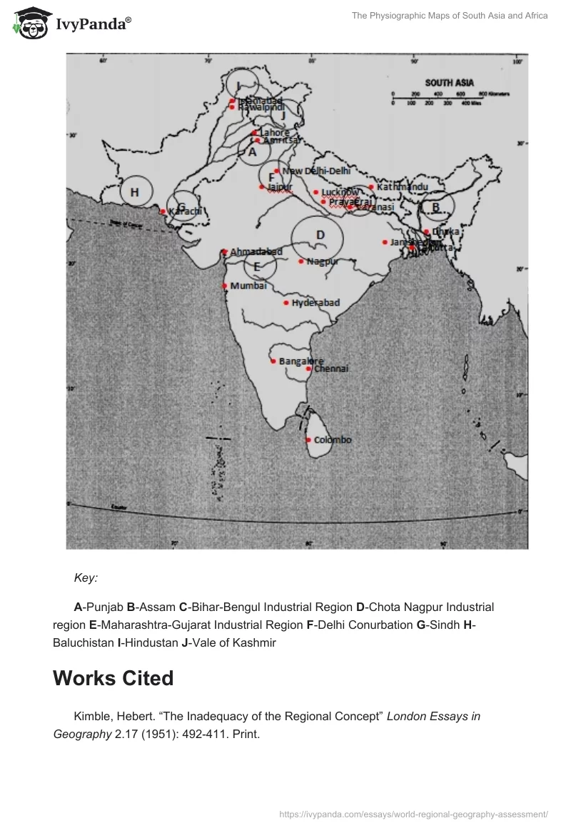 The Physiographic Maps of South Asia and Africa. Page 5