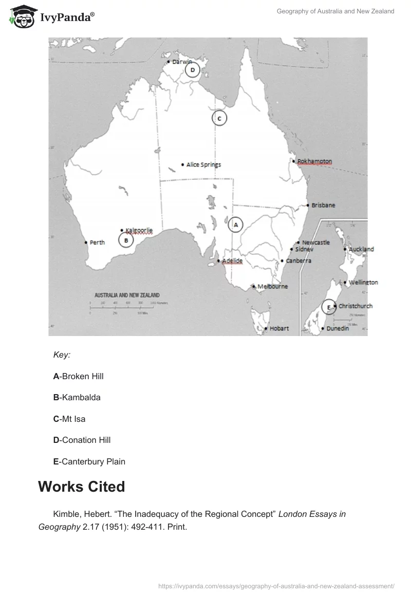 Geography of Australia and New Zealand. Page 4