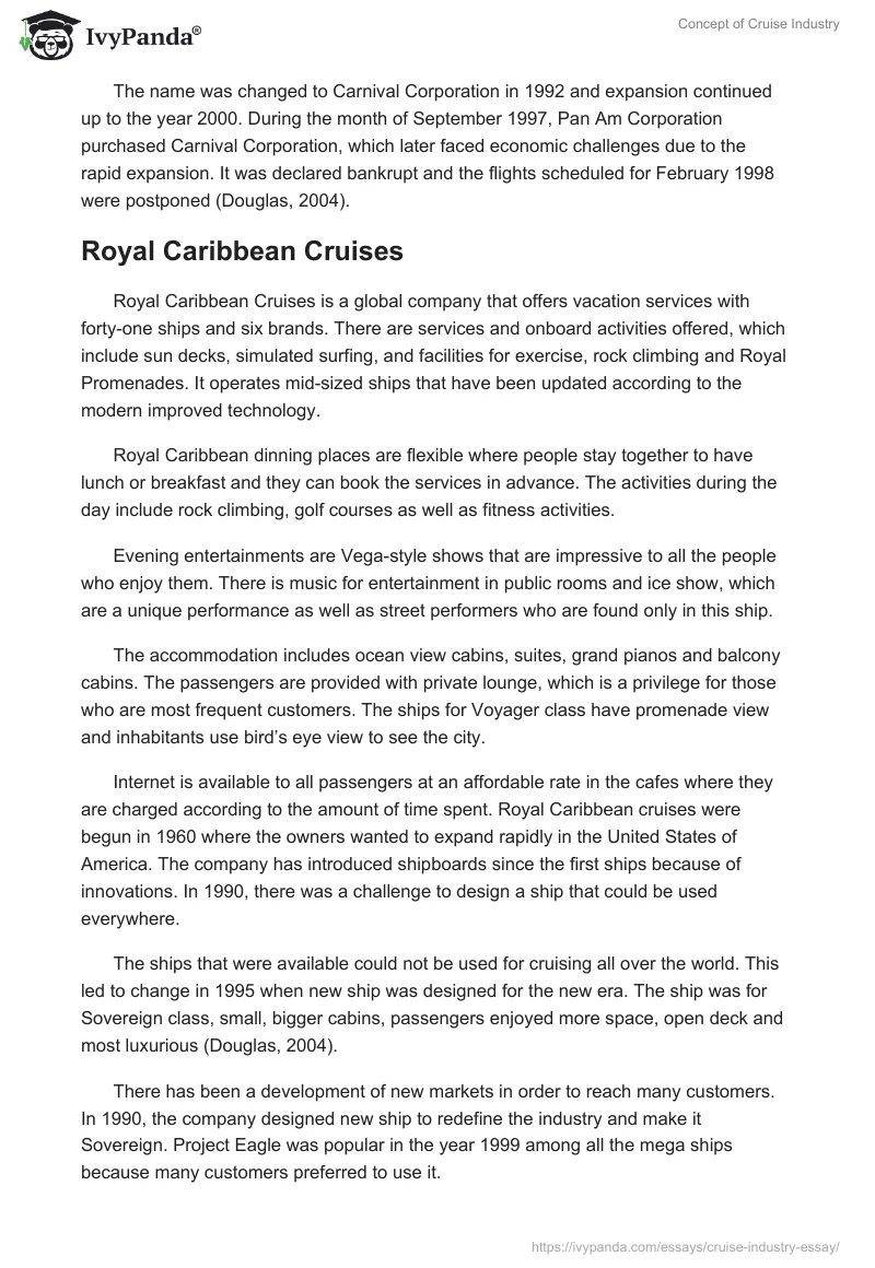 Concept of Cruise Industry. Page 3