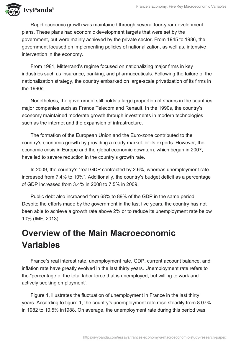 France’s Economy: Five Key Macroeconomic Variables. Page 2