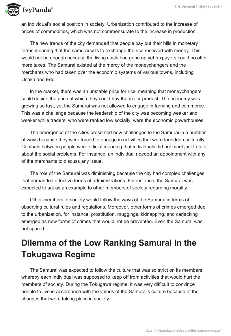 The Samurai History in Japan. Page 4