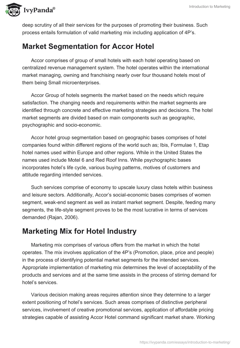 Introduction to Marketing. Page 2