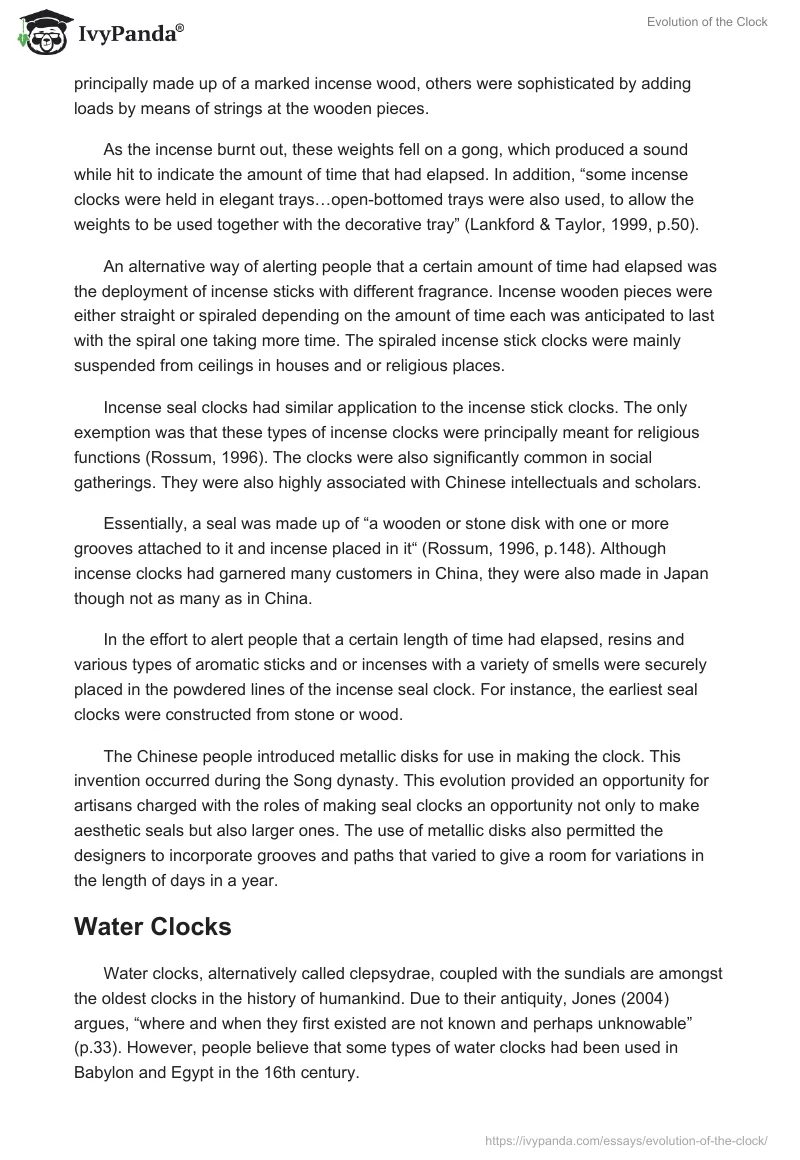Evolution of the Clock. Page 4