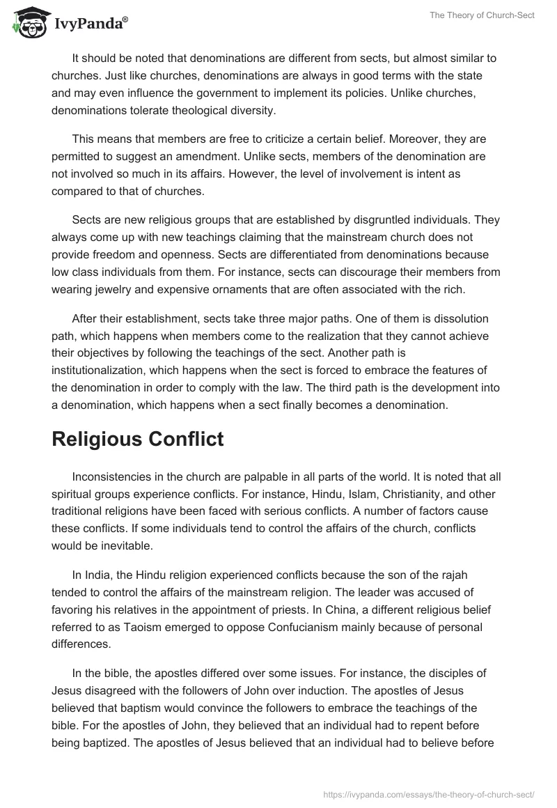 The Theory of Church-Sect. Page 2