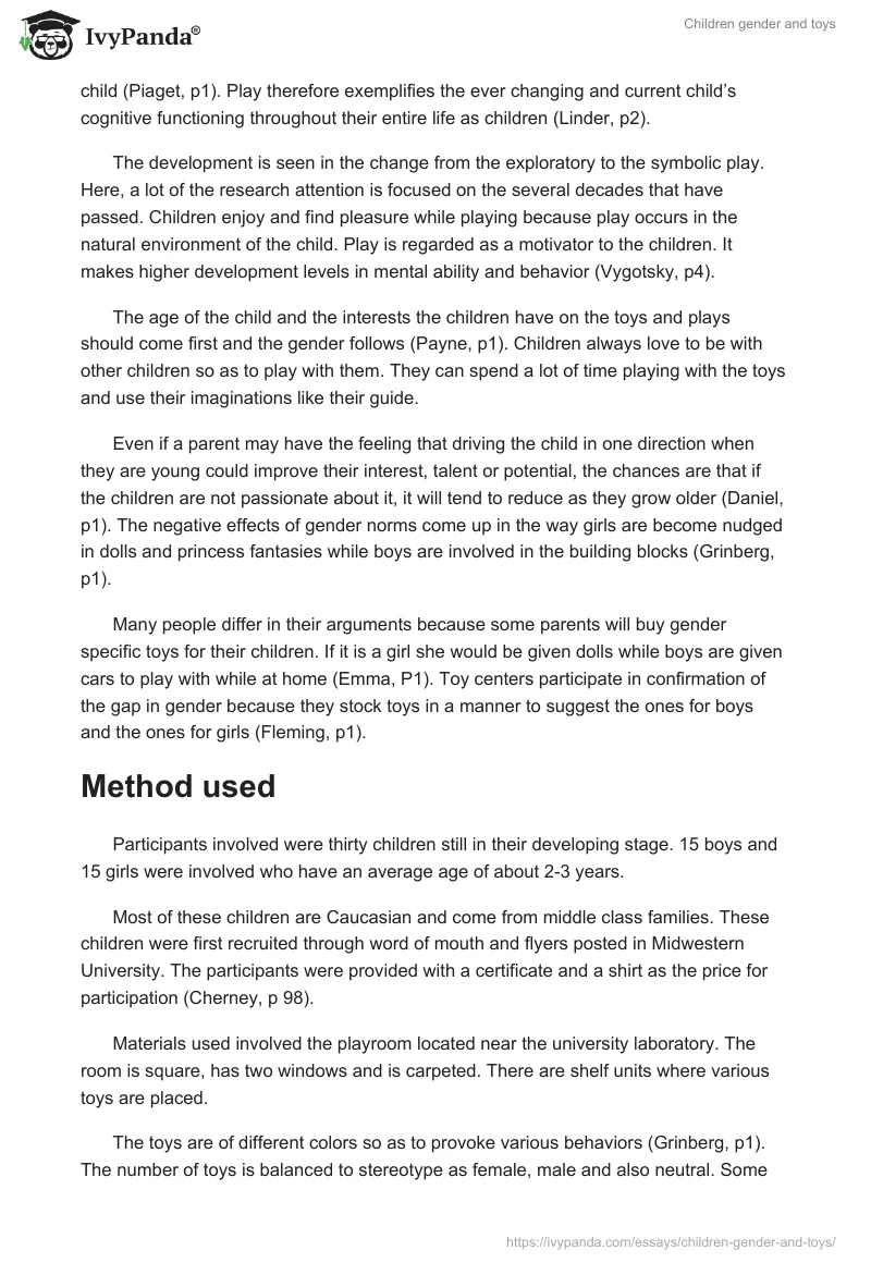 Children gender and toys. Page 2