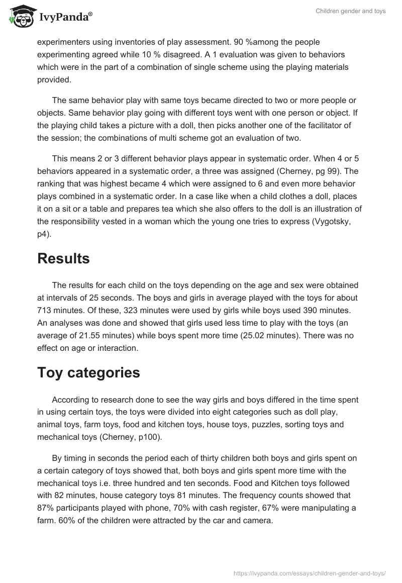 Children gender and toys. Page 4