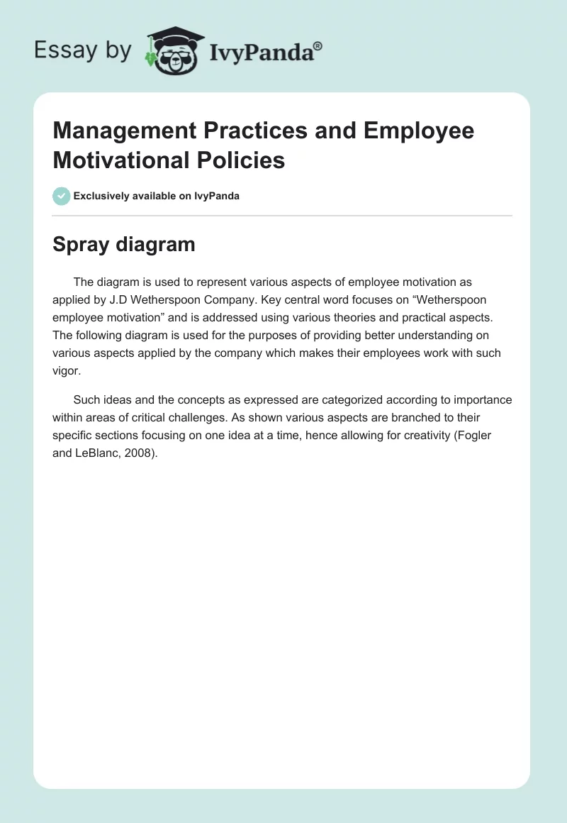 Management Practices and Employee Motivational Policies. Page 1