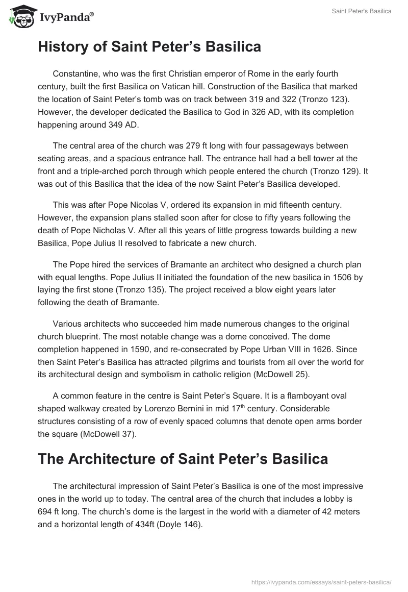 Saint Peter's Basilica. Page 2