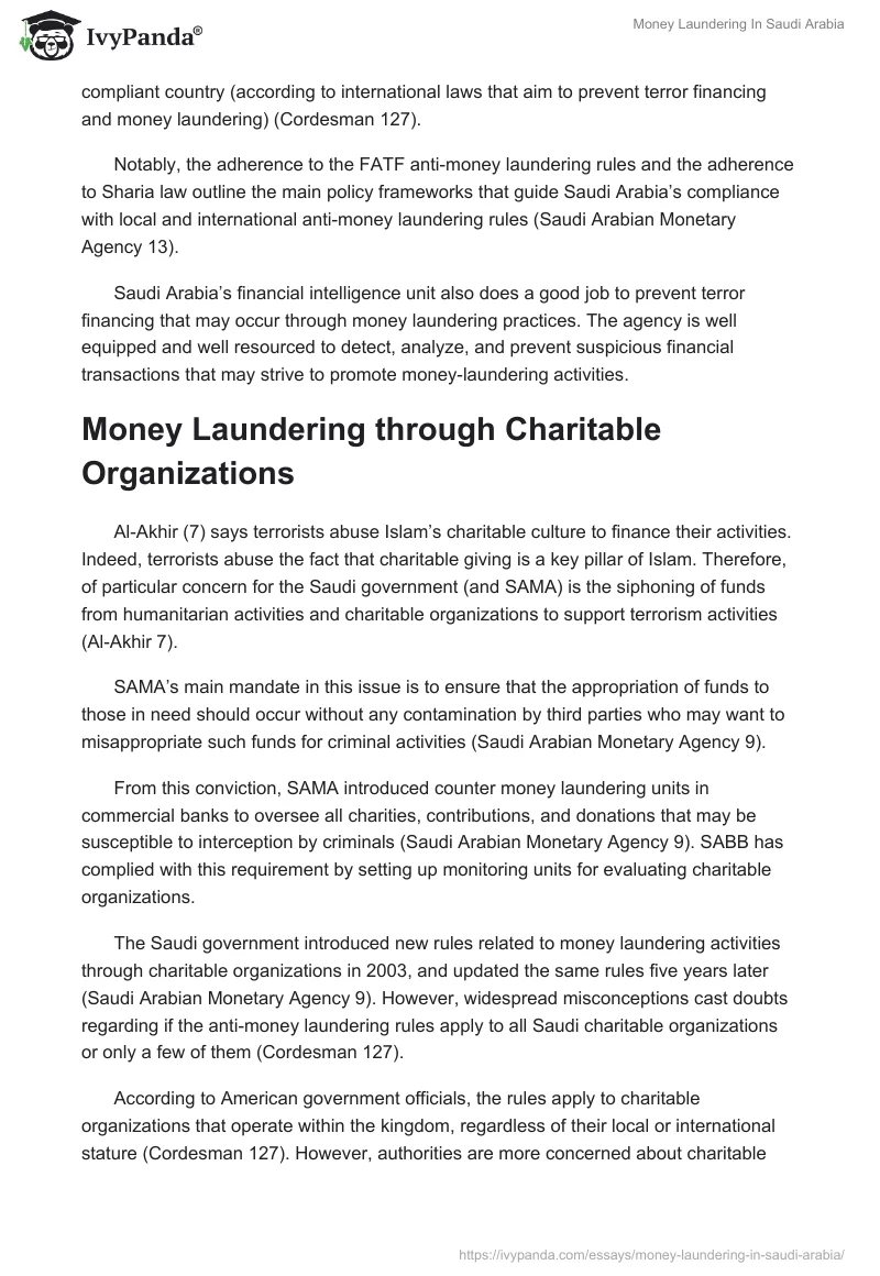 Money Laundering In Saudi Arabia. Page 5