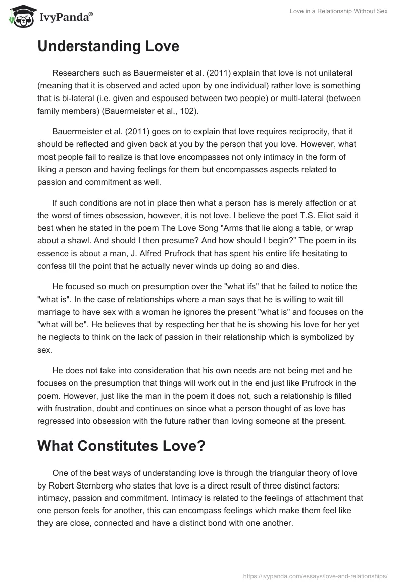 Love in a Relationship Without Sex. Page 2