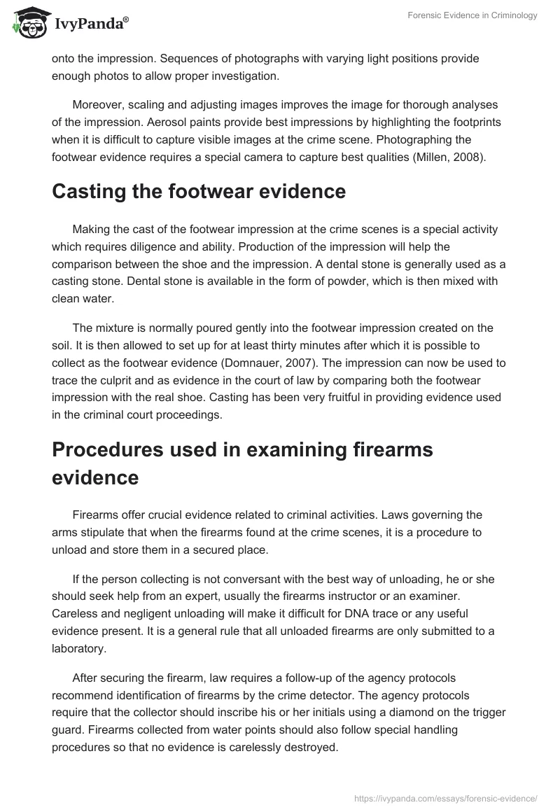 Forensic Evidence in Criminology. Page 2