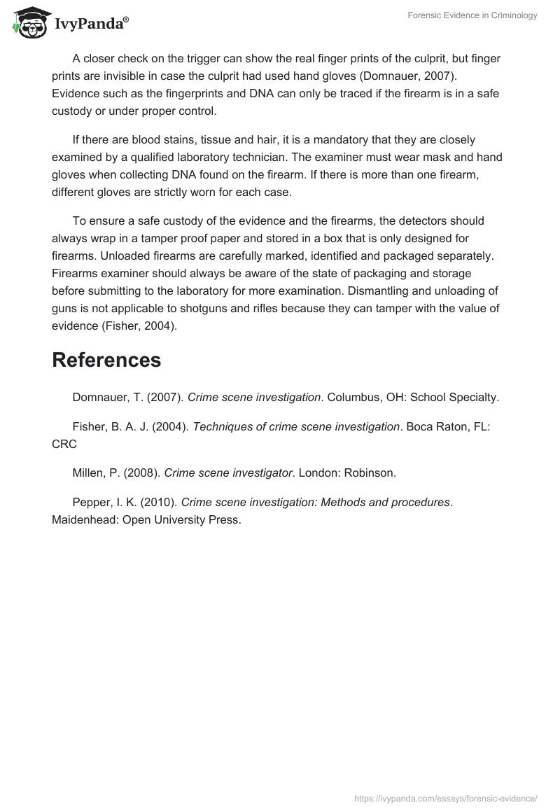 Forensic Evidence in Criminology. Page 3