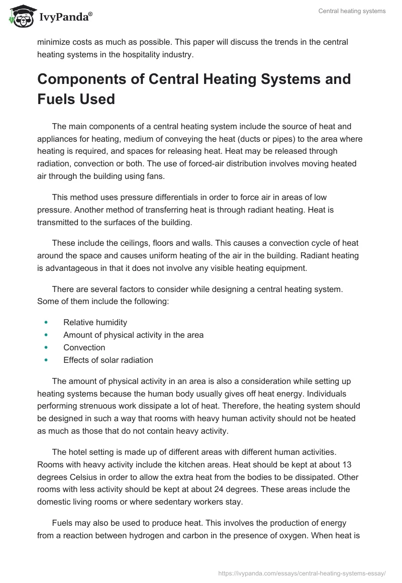 Central heating systems. Page 2