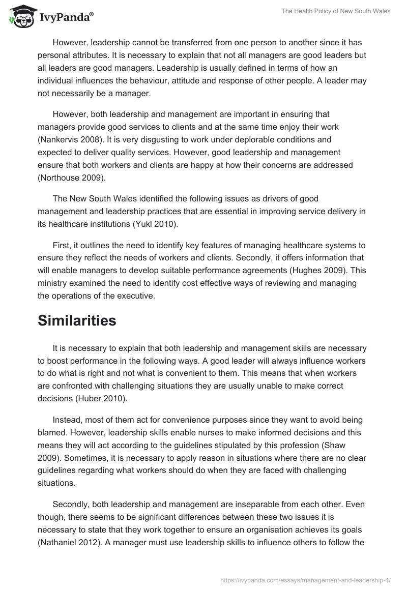 The Health Policy of New South Wales. Page 2