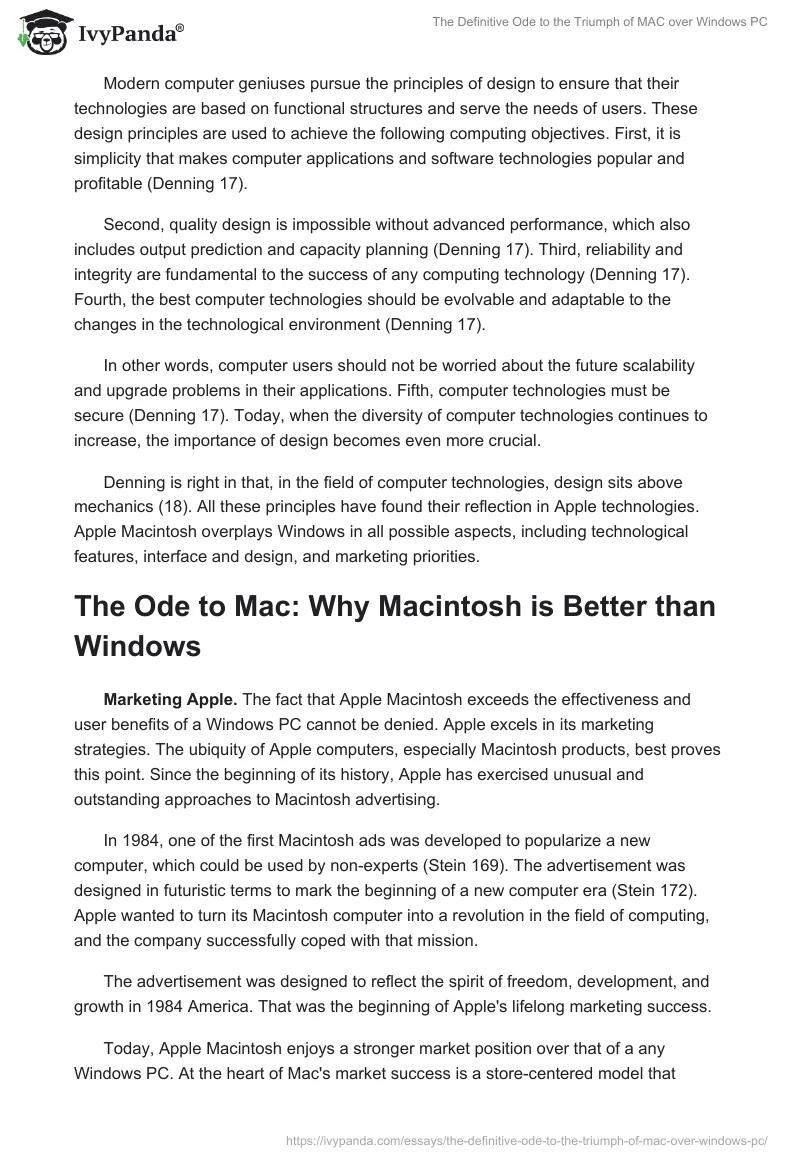 The Definitive Ode to the Triumph of MAC over Windows PC. Page 2