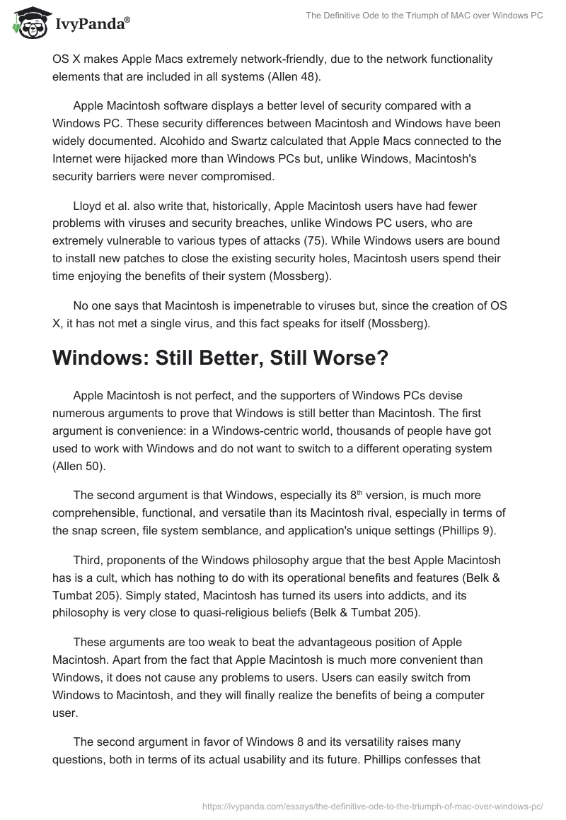 The Definitive Ode to the Triumph of MAC over Windows PC. Page 5