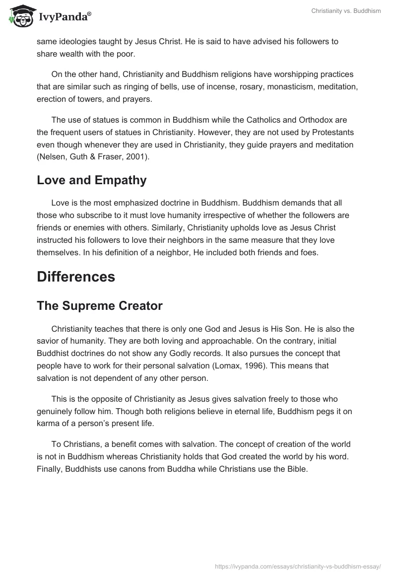Christianity vs. Buddhism. Page 2