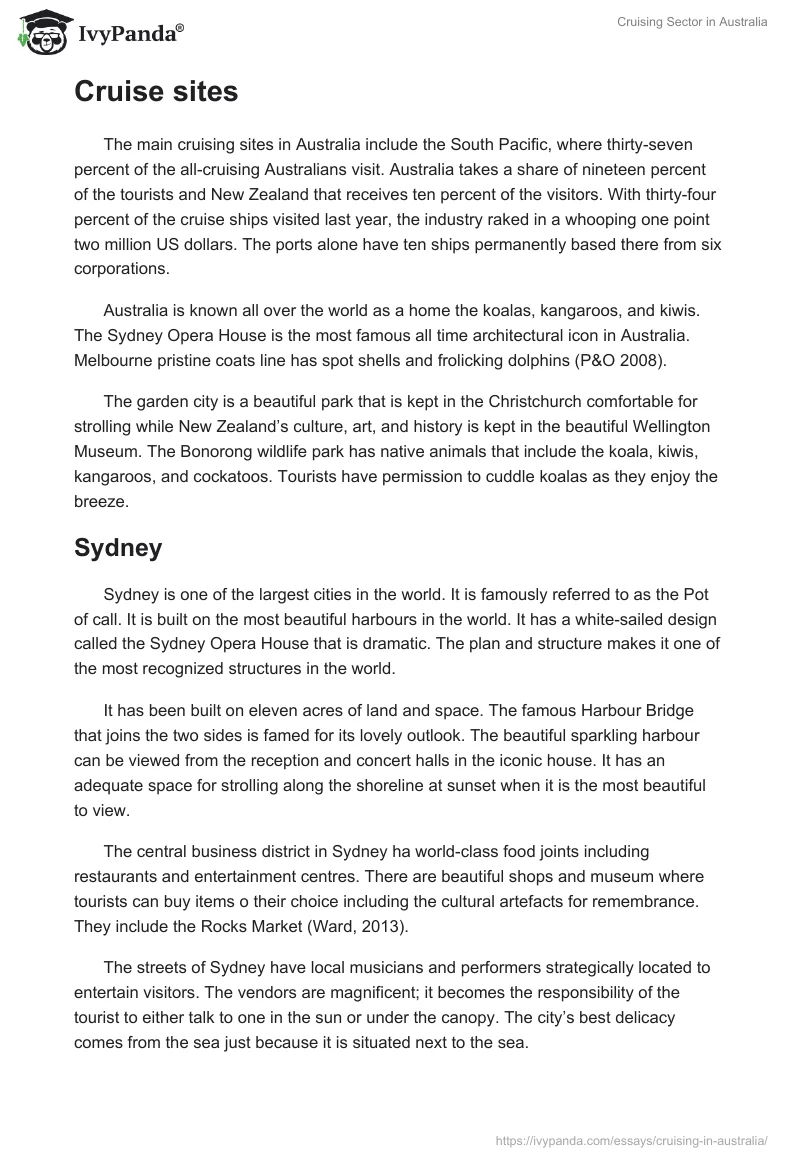 Cruising Sector in Australia. Page 3